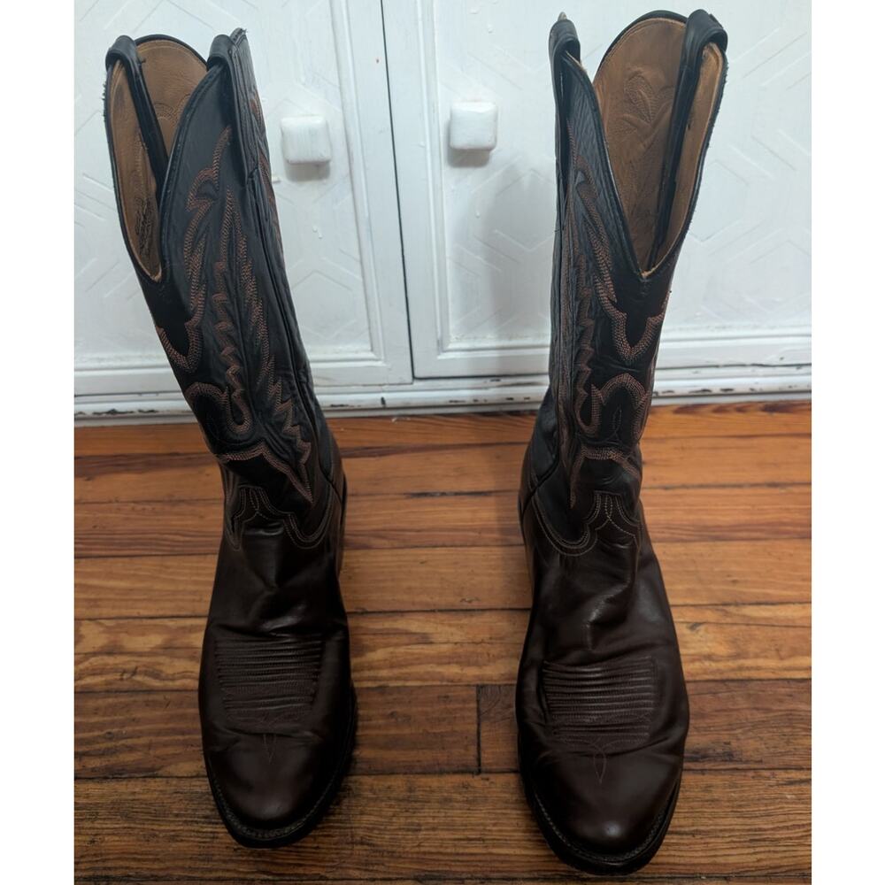 Lucchese Classics L156264 Handmade Boots Black/Brown Size 10.5